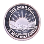 .999 SILVER 1 OZT 2000 NEW MILLENIUM BULLION ROUND