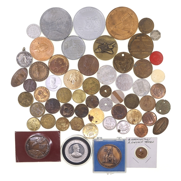 19TH & 20TH C. TRADE TOKENS & CHALLENGE COINS