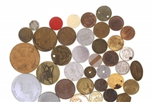 19TH & 20TH C. TRADE TOKENS & CHALLENGE COINS