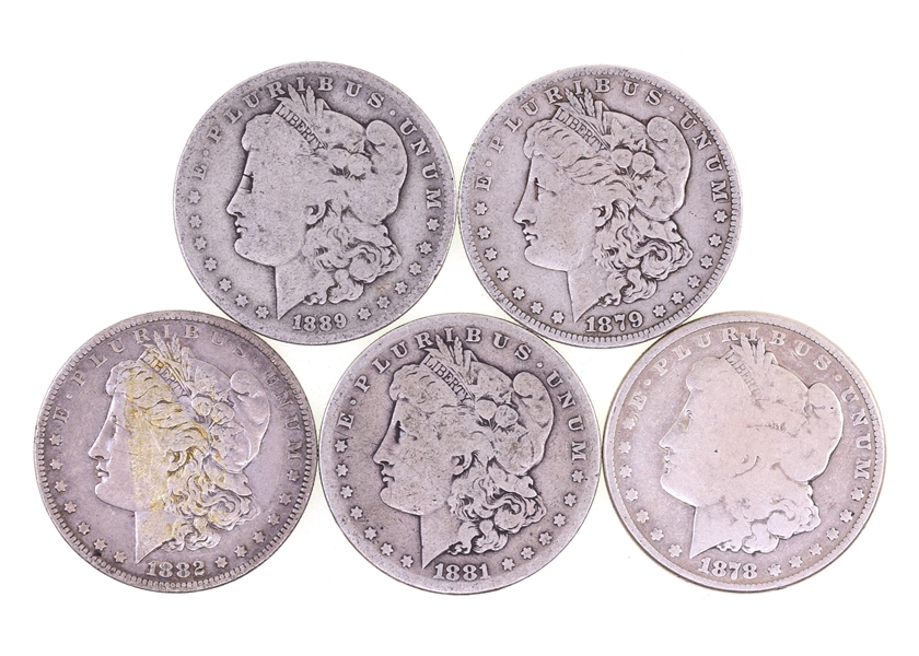 1878-1889 US MORGAN SILVER DOLLARS