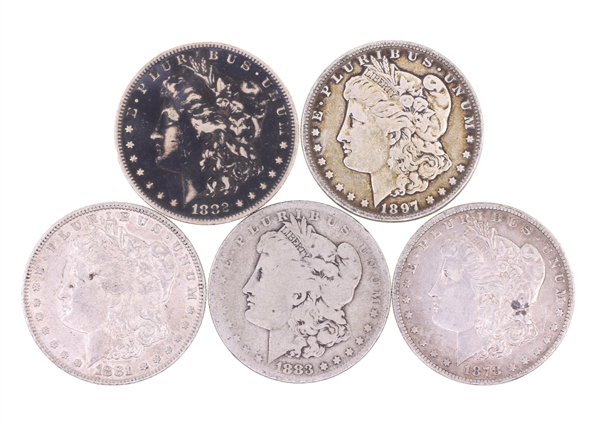 1878-1897 US MORGAN SILVER DOLLARS