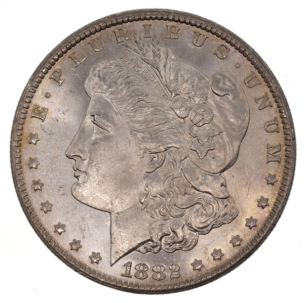 1882-CC CARSON CITY US MORGAN SILVER DOLLAR - UNC