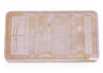.999 FINE SILVER 10 OZT NTR METALS BULLION BAR