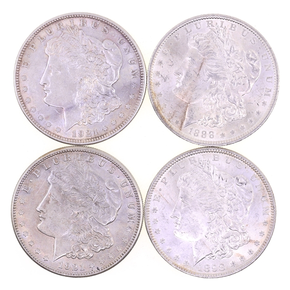 1888-1921 US MORGAN SILVER DOLLARS - UNC