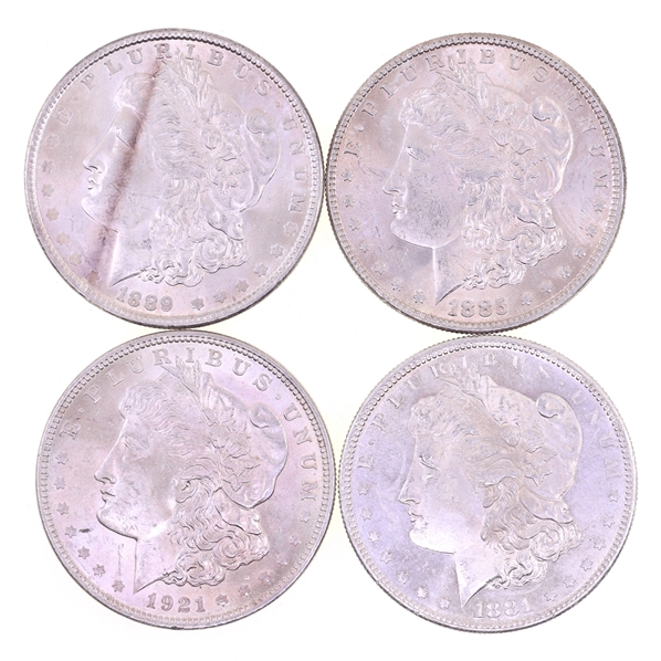 1881-1921 US MORGAN SILVER DOLLARS - UNC
