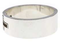 TIFFANY & CO. STERLING SILVER CUFF T CUT-OUT BRACELET
