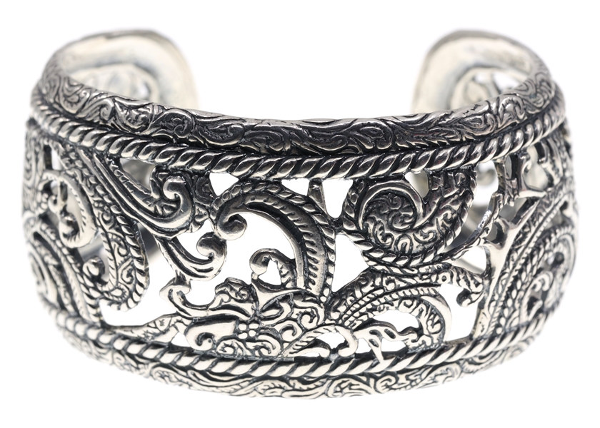 STERLING SILVER CAROLYN POLLACK CUFF BRACELET