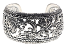 STERLING SILVER CAROLYN POLLACK CUFF BRACELET