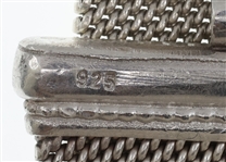 STERLING SILVER INDIAN RAJASTHAN WOVEN MESH BRACELET