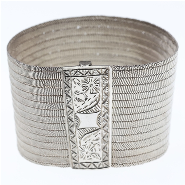 .900 SILVER TURKISH TRABZON HASIRI WOVEN MESH BRACELET