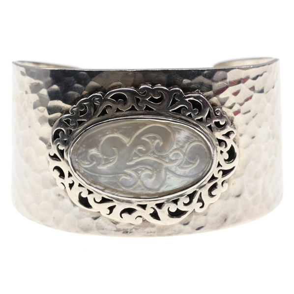STERLING SILVER LOIS HILL MOTHER-OF-PEARL CUFF BRACELET