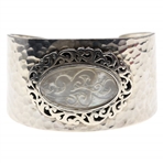 STERLING SILVER LOIS HILL MOTHER-OF-PEARL CUFF BRACELET