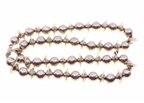 STERLING SILVER TAXCO BENCH BEAD NECKLACE 