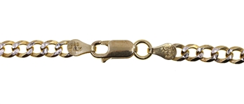 MEN'S STERLING SILVER VERMEIL CHAIN NECKLACE