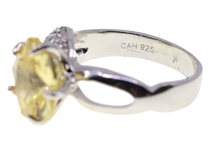WOMEN'S STERLING SILVER CUBIC ZIRCONIA FASHION RING