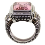 WOMEN'S STERLING SILVER QUARTZ FASHION RING