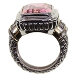 WOMEN'S STERLING SILVER QUARTZ FASHION RING