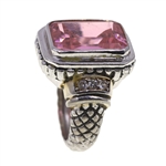 WOMEN'S STERLING SILVER QUARTZ FASHION RING