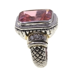 WOMEN'S STERLING SILVER QUARTZ FASHION RING