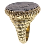 STERLING SILVER VERMEIL JUDITH RIPKA VERONA COIN RING