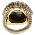 STERLING SILVER VERMEIL JUDITH RIPKA VERONA COIN RING
