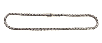 STERLING SILVER BYZANTINE LINK CHAIN NECKLACE