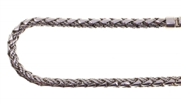 STERLING SILVER BYZANTINE LINK CHAIN NECKLACE