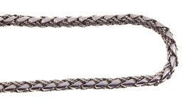 STERLING SILVER BYZANTINE LINK CHAIN NECKLACE