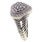 STERLING SILVER JUDITH RIPKA CZ HEART FASHION RING