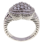 STERLING SILVER JUDITH RIPKA CZ HEART FASHION RING