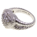 STERLING SILVER JUDITH RIPKA CZ HEART FASHION RING