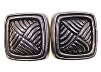 STERLING SILVER SIMON SEBBAG CLIP-ON EARRINGS