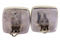 STERLING SILVER SIMON SEBBAG CLIP-ON EARRINGS