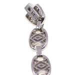 STERLING SILVER MARINER LINK MICRO-PAVE CZ BRACELET