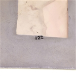 STERLING SILVER ROSE QUARTZ SQUARE PENDANT 