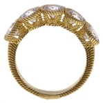 STERLING SILVER VERMEIL JUDITH RIPKA CZ FASHION BAND 