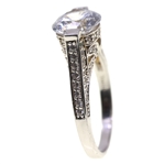 STERLING SILVER DANIEL K. MICRO-PAVE CZ ENGAGEMENT RING