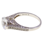 STERLING SILVER DANIEL K. MICRO-PAVE CZ ENGAGEMENT RING