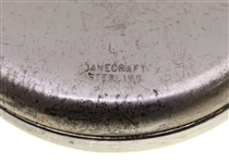 STERLING SILVER DANECRAFT OVAL-SHAPED LOCKET PENDANT