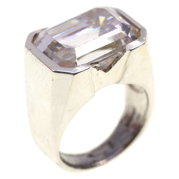 STERLING SILVER CUBIC ZIRCONIA FASHION RING