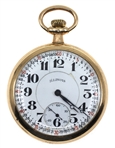 MENS ILLINOIS BUNN SPECIAL RAILROAD GRADE POCKET WATCH