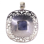 STERLING SILVER SODALITE PENDANT