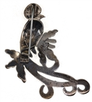 .900 SILVER QUETZAL BIRD BROOCH