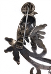 .900 SILVER QUETZAL BIRD BROOCH