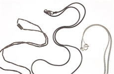 STERLING SILVER CHAINS & NECKLACE