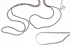 STERLING SILVER CHAINS & NECKLACE