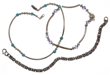 STERLING SILVER BRACELETS & ANKLET