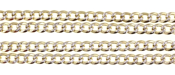 MEN'S STERLING SILVER VERMEIL CHAIN NECKLACE