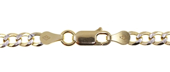MEN'S STERLING SILVER VERMEIL CHAIN NECKLACE