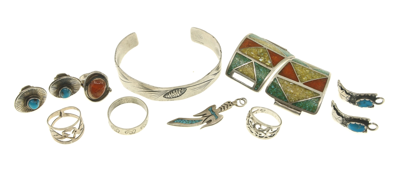 STERLING SILVER SIGNED JEWELRY